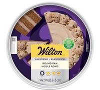 Wilton Performance Pans Moule Rond Pans Plaque à Pâtisserie 35 cm - Moule à Gâteau en Aluminium Anodisé, Cuisson Uniforme pour Gâteaux et Génoises - 35,5 x 5,08 cm