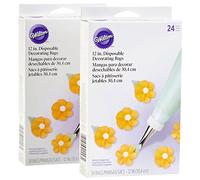 Wilton Poches à douille de décoration jetables, 30.4 cm (12 po), 12 pièces, paquet multiple de 4