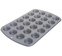Wilton Recipe Right® Mini Moule à Muffin Antiadhésif, Moule pour 24 Mini Muffins, Cupcakes ou Brownies, Réutilisables Anti-adhérent - 40 x 26 cm
