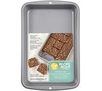 Wilton Recipe Right Moule à Brownie 27,5x17,5 cm : Moule Rectangulaire Antiadhésif pour Brownies, Biscuits et Gâteaux - 27,5x17,5 cm
