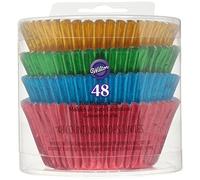 Wilton Standard Primary Foil Baking Cups 48ct (Red, Blue, Green, Yellow)