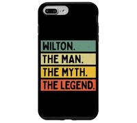Wilton The Man The Myth The Legend Citation Humoristique personnalisée Coque pour iPhone 7 Plus/8 Plus