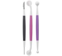 Wilton Ustensiles de Base Pâte à Sucre Set/3, Outil de Modélisation de Gâteaux Fondants, Outil de Cuisson de Sculpture - Set/3