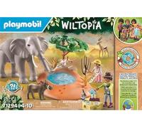 Playmobil 71294 Explorateurs avec Animaux de la Savane - Wiltopia - avec Deux Personnages et des Animaux - Gamme Wiltopia avec Plus de 80% de matériaux recyclés ou biosourcés en Moyenne - Dès 4 Ans