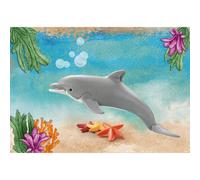 Playmobil Carte d'animaux à collectionner Dauphin Wiltopia – >80% recyclés/biosourcés – Dès 4 ans