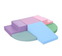 Wilwolfer Parcours Motricité Bébé 6 Pièces: Module Motricité Enfant Cuir PU Blocs Mousse Éducatifs - Jouets Descalade Bébé Structure d'escalade Antidérapante Ensemble d'échelle Double