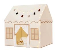 Wilwolfer Tente d'intérieur de Jeu pour Enfants avec Tapis, Certifié EN71 | Cabane pour tout-petits en tissu peau de pêche, Tente château de princesse - cadeau d'anniversaire pour garçons et filles