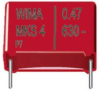 Wima MKS4G032204C00MF00 500 pc(s) Condensateur à film MKS sortie radiale 0.22 µF 400 V/DC 20 % 15 mm (L x l x H) 18 x 6 x 12.5 mm Tape on Full reel