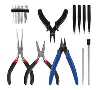 WiMas 15PCS Metal Puzzle Tool Set Metal Model Kits Bending Assist Tools for Model Building and Fixing