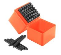 WiMas 36 Piece Alphabet and Number Stamp Set, Iron-On Kit Letters A-Z, Numbers 0-9 and Stamps for DIY Imprinting on Metal, Wood, Plastic and Leather (36 Pieces, 2mm)