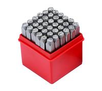 WiMas 36PCS poinçons en métal avec chiffres et lettres, Lettres à frapper, 4mm