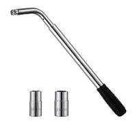 WiMas Clé Démonte-Roue Télescopique, Extensible 17/19mm et 21/23mm à Ergots pour Réparation de Pneus de Caravane, Camion, Voiture