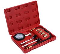 WiMas Moteurs Testeur de compression, Automotive Coffret testeur de Compression, Moteur Essence Outil de Diagnostic de Manomètre avec Boîtier en Plastique