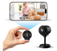 Wimini Vision Mini Camera Espion sans Fil 1080P - Mini Caméra de Surveillance Intérieur/Extérieur WiFi Discrète avec Vision Nocturne IR 940 nm, Détection de Mouvement, Carte SD, App iOS/Android