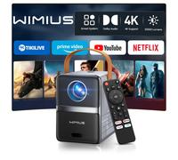 Wimius Native 1080P projecteur 4K 600ANSI Smart TV WiFi 6 Laser Proyector Home cinéma faisceau Mini projecteurs extérieurs projecteur Couleur1
