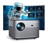 Vidéoprojecteur WIMIUS P64 LED P64 4K Natif 1080P Full HD, 500 ANSI, 15000 Lumens, WIFI 6, Bluetooth, avec Ration Trapézoïdale Autofocus.