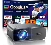 WiMiUS Vidéoprojecteur 4K Google TV avec Dolby, Projecteur 4K Portable Auto Focus/Keystone HDR10, Projecteur WiFi6 Bluetooth FHD 1080P Rétroprojecteur pour Home Cinéma