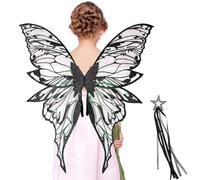 Wimnqie Ailes de Fée pour Jeune | Déguisement Papillon pour Jeu de Rôle | Costume et Déguisement Cosplay pour Anniversaire, Mascarade, Spectacle et Halloween