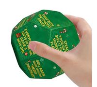 Wimnqie Christmas Exchange Jeu de dés | Remplisseur de bas de Noël | Jeu de groupe Activité, fête de vacances Accessoires de décoration pour fêtes d'anniversaire, soirées familiales et festivals