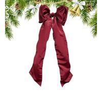 Wimnqie Décorations De Nœuds De Noël Grand Décor Maison Rouge | Grand Ruban De Noël Pour De Sapin Pour Salon Chambre Extérieur Porche Patio Restaurant Boutique Hôtel Vacances
