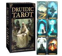 Wimnqie Jeu de Tarot Divinatoire - Accessoires De Divination Oracle 78 Cartes,Cartes Tarot Débutant Méditation,Pour Hommes Femmes Cadeau Fête Apprentissage Aventure