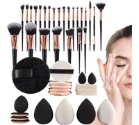 Wimnqie Kit de maquillage de voyage, 45 pièces, compact, pour sœur, fille, petite amie