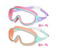 Wimnqie Lunettes De Natation | Lunettes pour Accessoires de Natation - Anti-Buée Étanche avec Pince-Nez Protection contre les UV pour Plongée Snorkeling Plage Piscine Été Filles Garçons