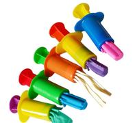 Wimnqie Seringues de pétrissage - Accessoires de pâte à Modeler pour - 5 Accessoires de Jeu colorés pour Argile et pâte séchées à l'air Libre
