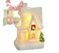Wimnqie Village de Noël - Maisonnette de Village Lumineuse | Décoration D'intérieur pour Vitrine Appartement Cheminée Étagère Fête