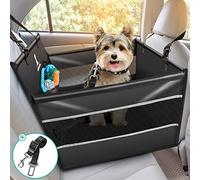 Wimypet Siège de Voiture pour Chiens de Petite et Moyenne Taille, Siège de Voiture pour Chiens de Haute Qualité avec Ceinture de Sécurité, Pliable, Lavable en Machine, 100% étanche 50x50x47cm