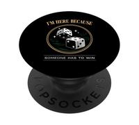 Win Game Night Jeu de dés Casino Gagnant Loser Las Vegas PopSockets PopGrip Adhésif