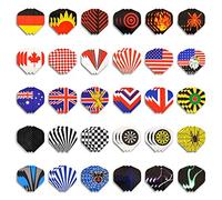 WIN.MAX Ailettes Standard Fléchettes 90 Vols de Fléchettes de Formes Différentes Dart Flights