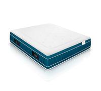 WIN REST Matelas à mémoire de Forme Gel à Ressorts ensachés Aqua, Hauteur 30 cm, fermeté Moyenne, Noyau de 750 Ressorts, Tissu damassé 400 g, Fibre hypoallergénique Super Soft (150 x 190 cm)