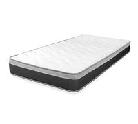 WIN REST Young Foam Matelas 90 x 180 cm pour lit Simple Standard, fermeté Moyenne, Hauteur 20 cm, Viscogel, Noyau en Mousse Haute densité, Mousse profilée, Anti-acariens et hypoallergénique, Young