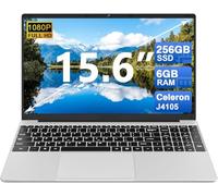 Win11 Ordinateur portable 15,6 pouces 5G WiFi 256 Go SSD 1 To SSD Extensions 6 Go RAM, ordinateur portable 5000 mAh1080FHD BT4.2 USB3.0, ordinateur portable autocollants pour clavier italien et souris
