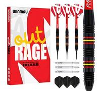 WINAMU Outrage 18g Brass Softip Darts Set with Prism Flights and Shafts (Stems)