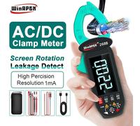 WINAPEX DC AC 0.1mA pince multimètre de haute précision True RMS multimètre numérique avec détection de fuite de courant outils d'appareils ménagers 268B