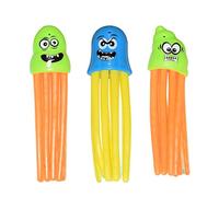 Wination Lot de 3 jouets de plongée en forme de pieuvre, animaux marins flottants, jouets de bain en forme de pieuvre sous-marin, jouets de plongée pour enfants avec visages amusants, apprentissage de