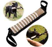 winbarry Boudin à mordre pour chien, 30 cm, jouet très robuste pour l'entraînement K9, tir à la corde et jeux de tirage, avec deux boucles