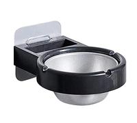 WINBST Cendrier mural sans punch avec ventouse pour WC, salle de bain, bar, cuisine - Rangement tasse et cigarette