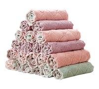 WINBST Chiffons en Bambou pour Le Nettoyage des vitres et Le ménage Nettoyage en Bambou de Chiffons de Nettoyage Chiffons en Bambou Tout Usage