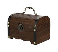 WINBST Coffre au trésor Coffre en Bois Boîte Pirate Coffret Cadeau Tirelire Tirelire Enfants
