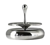 WINBST Toupie Electronique Tourne des Jouets Magnétiques Fascinants, Bureau Gouttelettes Spiner, Cadeaux Sans Base, Acier Inoxydable, B, Enfant