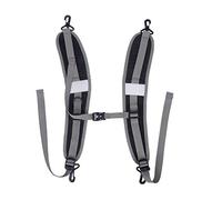 Wincal Sangle de sac-1 paire de bretelles de sac à dos durables en Nylon bandoulière réglable ceinture de taille pièces de réparation accessoires de sac à dos(noir)