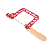 Wincal Scie à chantourner - Mini scie sauteuse multifonctionnelle à bois de 3 pouces, gabarit de traction de fil de scie à main en bois en plastique, pour couper le bois,outil de fabrication de bijoux