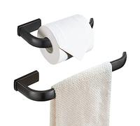 WINCASE Ensemble de Porte-Serviettes en Bronze, Porte-Papier Toilette huilé, Ensemble de matériel de Salle de Bain, Anneau Porte-Serviette Mural Orb