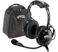 WINCASE Rugged Air RA200 Black General Aviation Pilot Headset by Rugged Air