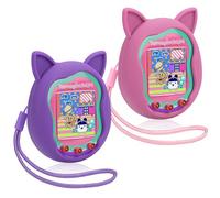 Winceed Lot de 2 coques de protection en silicone pour Tamagotchi Uni avec dragonne Rose + Violet