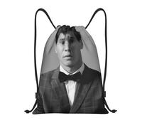 Wincent Weiss Sac à dos à cordon de serrage, sac de sport pour le yoga, la natation, sac à bandoulière - PJD159 Noir