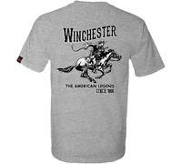 Winchester Official Vintage Horse and Rider Graphic T-Shirts for Men(Medium)